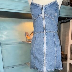 American Eagle Outfitters Blue Denim Women's Dress
